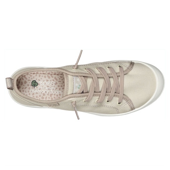 BOBS Sketchers Beyond Simply Earthy Tan Laced Slip On Canvas Sneakers Size 11 - Picture 3 of 16